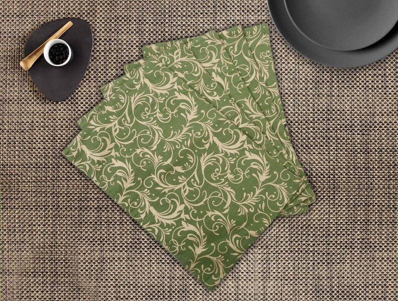 Dekor World Cotton Gold Printed Place Mat (Pack of 6) - Image 5