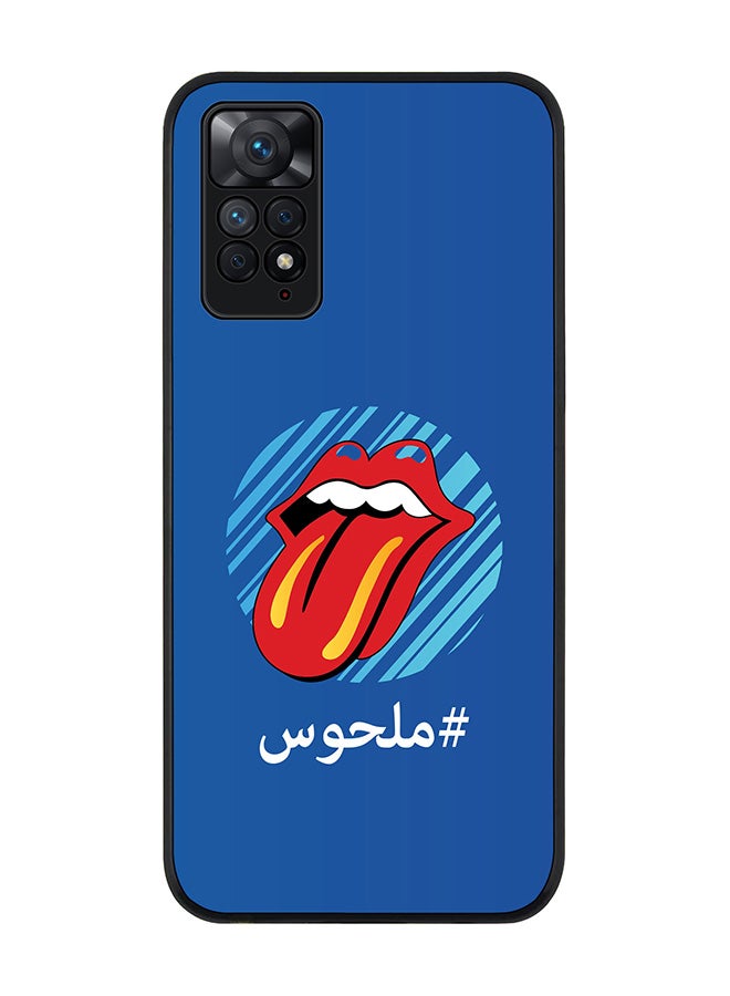 Stylizedd Rugged Black edge case for Redmi Note 11 4G/Redmi Note 11S Slim fit Soft Case Flexible Rubber Edges Anti Drop TPU Gel Thin Cover - Malhoos/Crazy - Image 1