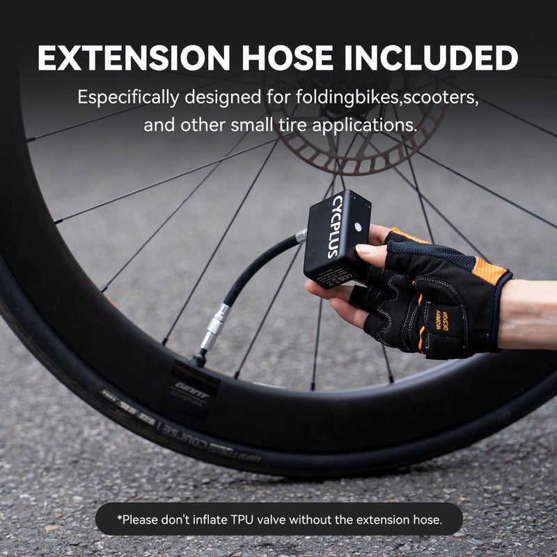 CYCPLUS Tiny Pump Mini Bike Tire Pump with Gauge AS2 Proï¼ˆOld Versionï¼‰ - Image 5