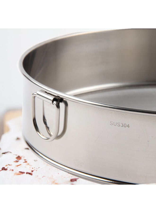 60 Mesh Baking Tools Round Sugar Sieve 304 Stainless Steel Hand-held Flour Sieve 40 Mesh Screen Sieve-Specifications:Side 201 Net 304 Material Without Hanging Ring-Color:15cm  - Image 4