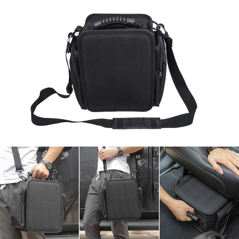 For JK JL Under Seat Storage Bag for Jeep Wrangler JK JKU JL JLU Sports Sahara Freedom Rubicon X  Unlimited 20072017 2018 2019 2020 2021 2022 2023 Portable Backseat Tools Organizer Pocket