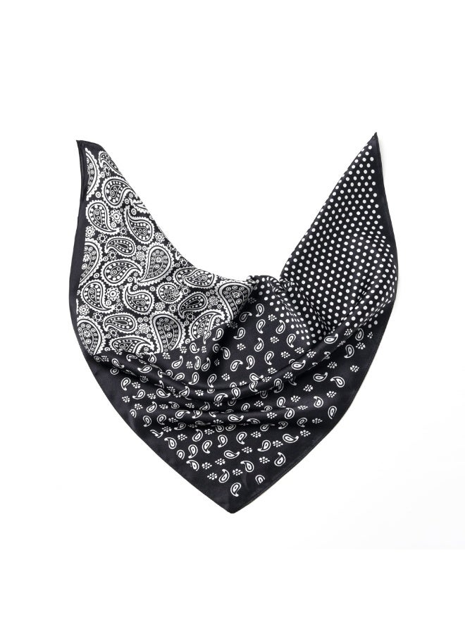 100% خيوط الخوخ Silk Scarf مربع - شارف للعنق - نساء الرجال مربع صغير جيوب شارف - مع عبوة هدية - Image 3