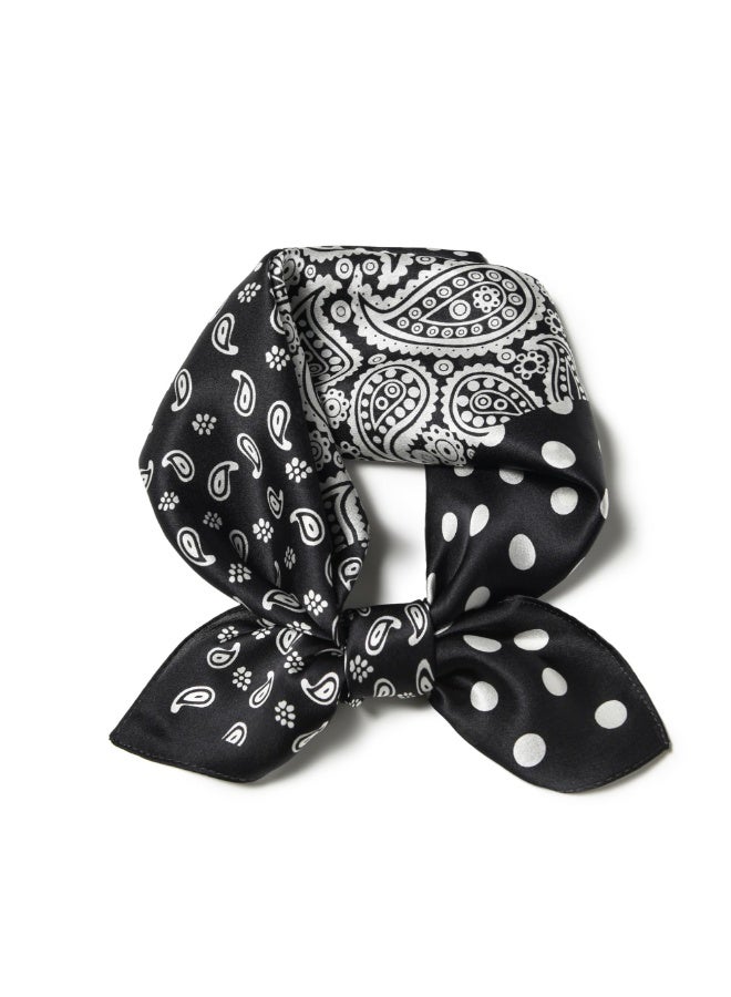100% خيوط الخوخ Silk Scarf مربع - شارف للعنق - نساء الرجال مربع صغير جيوب شارف - مع عبوة هدية - Image 4