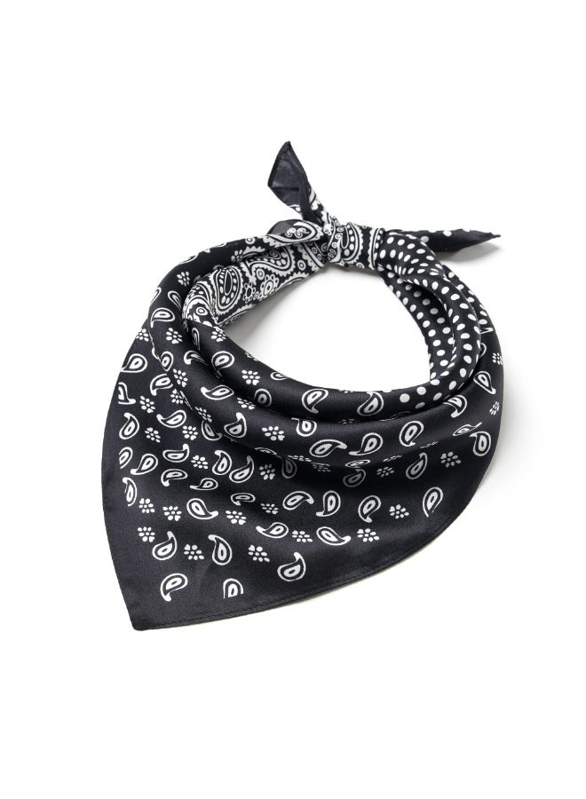 100% خيوط الخوخ Silk Scarf مربع - شارف للعنق - نساء الرجال مربع صغير جيوب شارف - مع عبوة هدية - Image 1