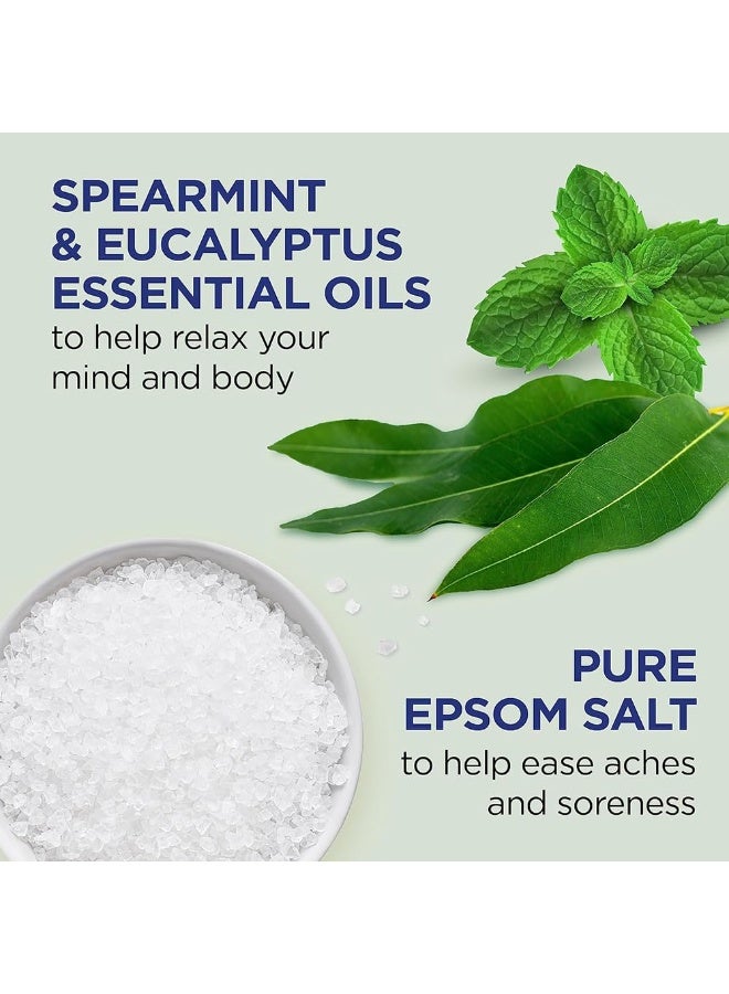Dr Teal's Pure Epsom Salt Soaking Solution Relax & Relief With Eucalyptus & Spearmint Essential Oils 450G - Image 3