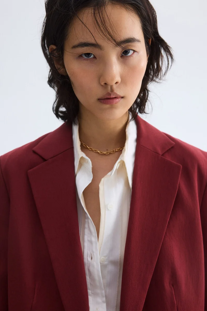 اتش اند ام بليزر بصف مفرد من الأزرار