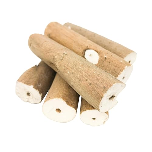 JOYNAGAR 10-Piece Sola Wood Log Chewing Toy for Parrot, Cockateil, Parakeet, Budgie, Conures, Amazon, African Grey, Macaws, Cockatoo, Eclectus and Other| 12 cm Long - Image 1
