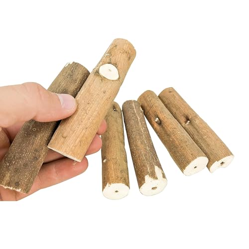 JOYNAGAR 10-Piece Sola Wood Log Chewing Toy for Parrot, Cockateil, Parakeet, Budgie, Conures, Amazon, African Grey, Macaws, Cockatoo, Eclectus and Other| 12 cm Long - Image 5