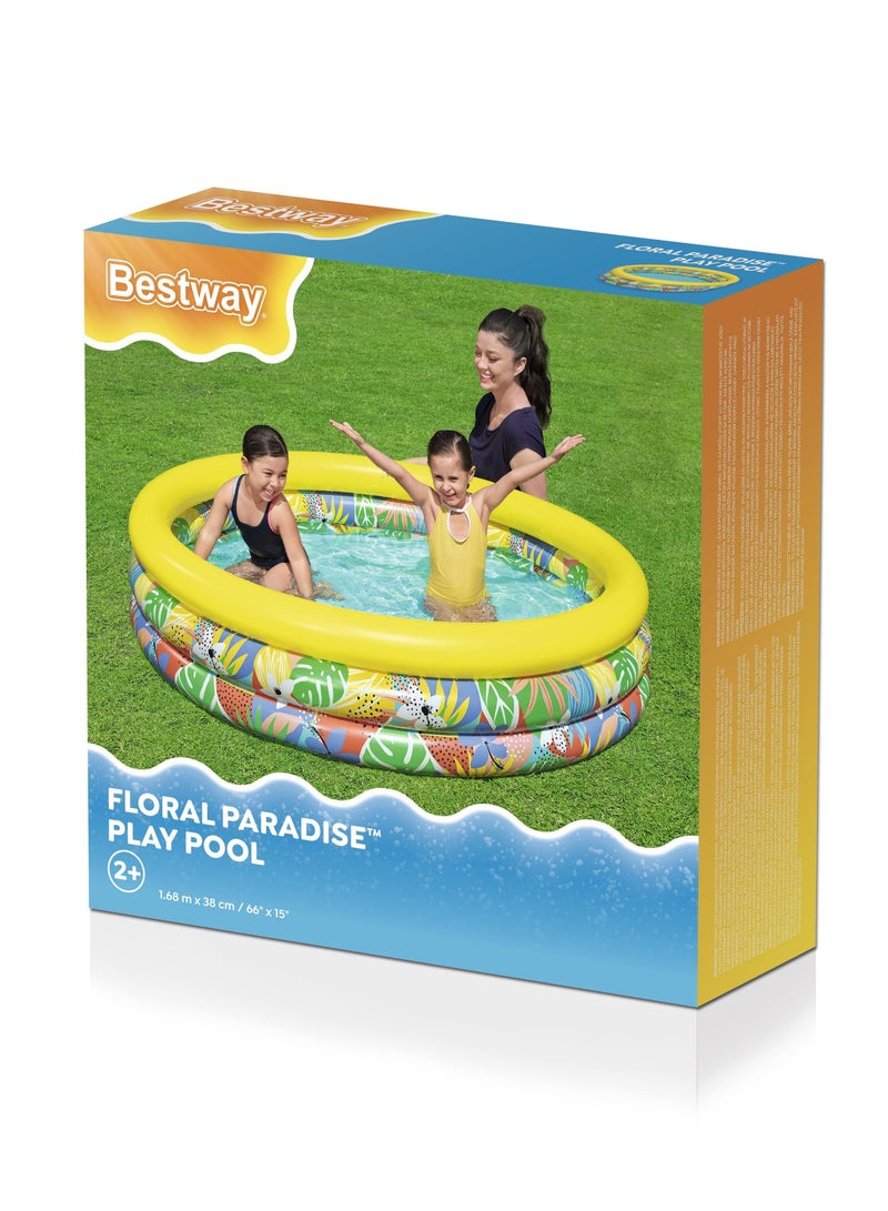 Bestway Floral Paradise Tropical Play Pool - 168 x 38 cm - 508 L 51202 - Image 4