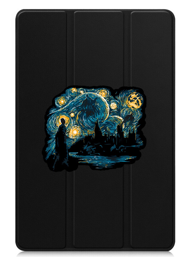 Theodor Protective Flip Case For Huawei MatePad SE 11 (2024) With Trifold Stand Auto Wake Sleep Shockproof Cover Starry nights  - Image 1