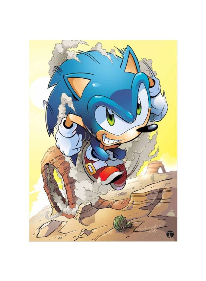 RKN The Video Game Sonic Printed Mousepad Blue/Yellow