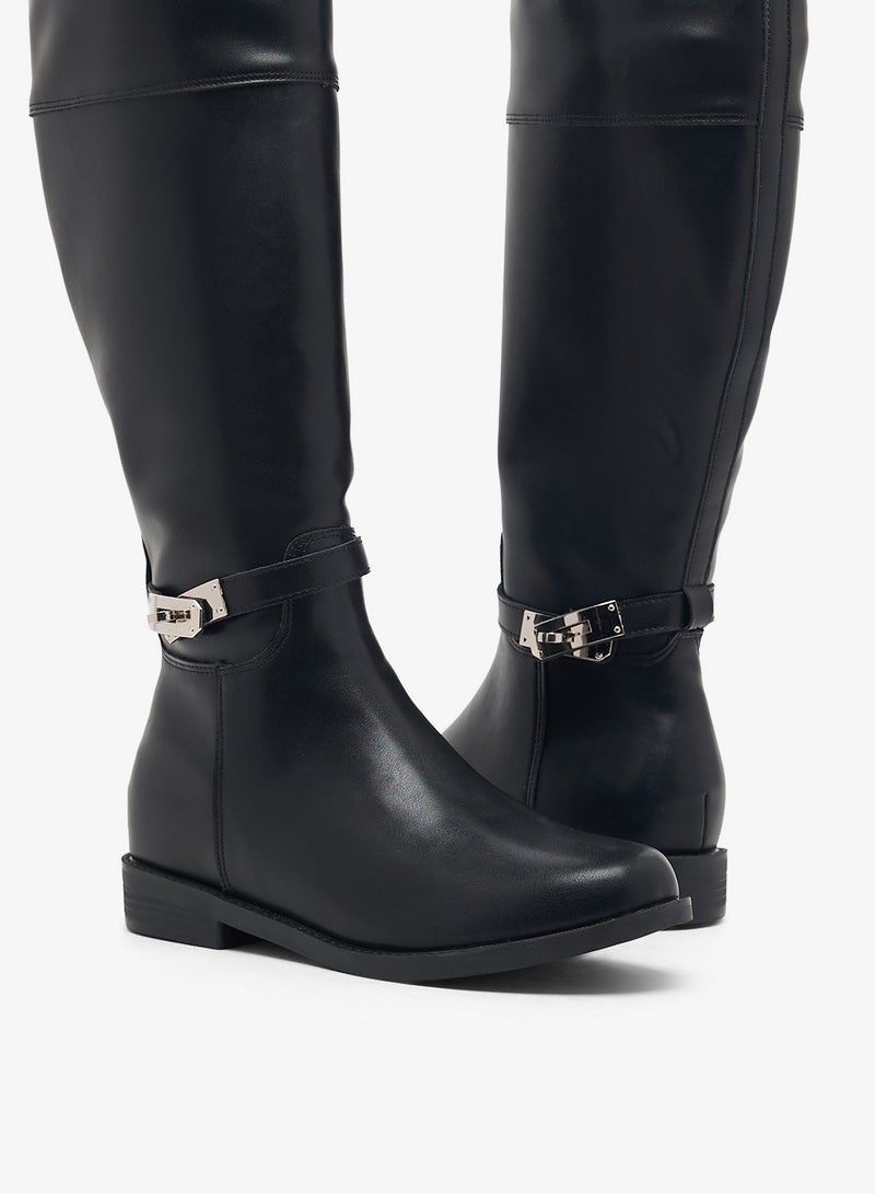 ايلا بوت بكعب منصة يصل للركبة - Image 4