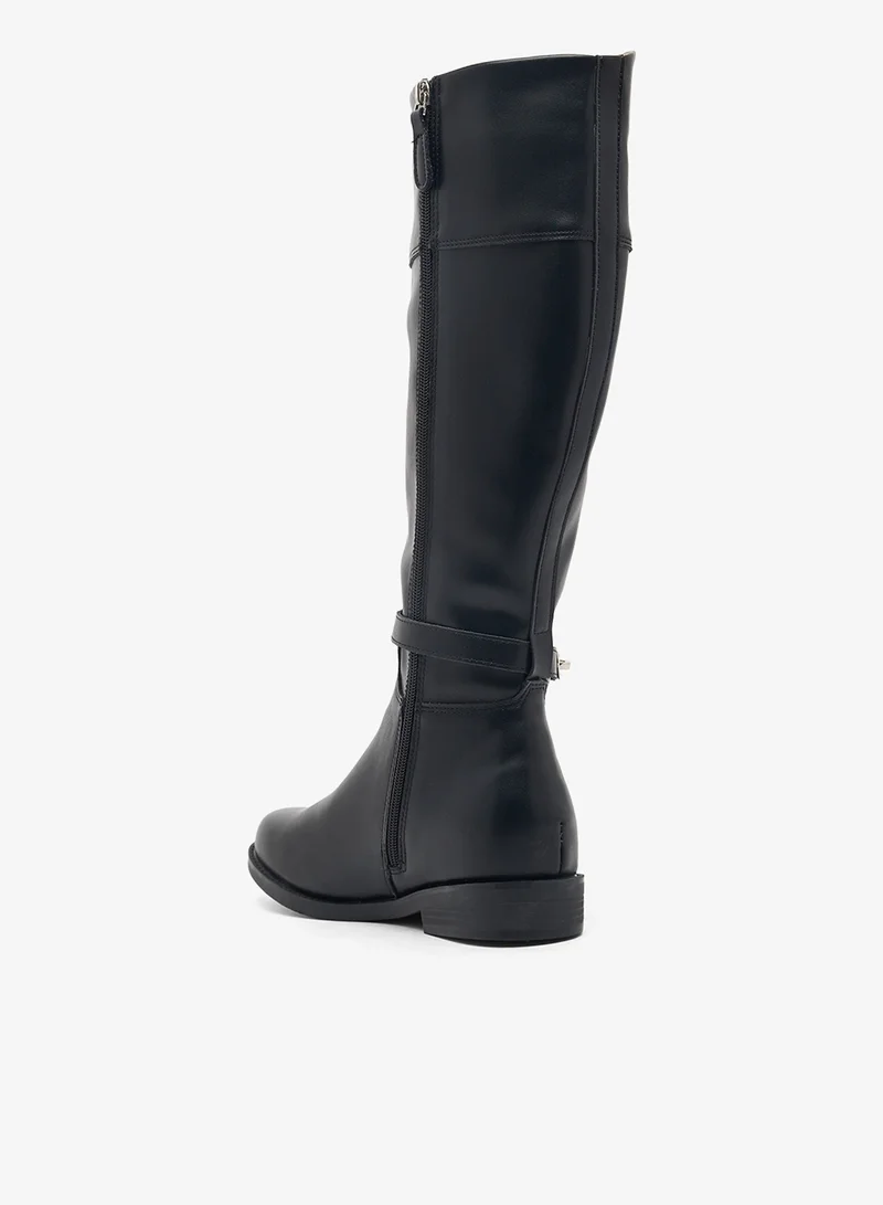 ايلا بوت بكعب منصة يصل للركبة