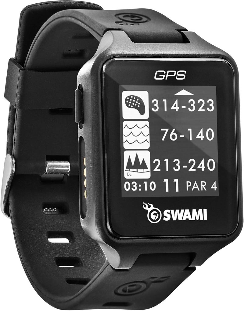 Izzo Golf Swami Golf GPS Watch, Black - Image 2