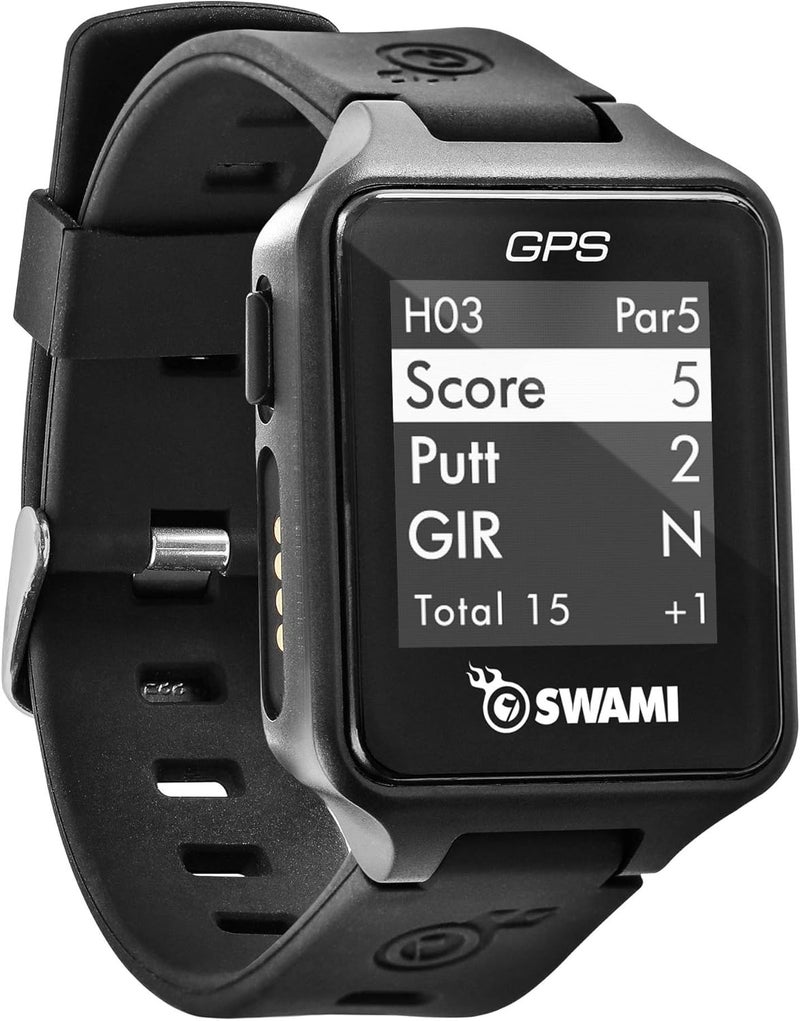 Izzo Golf Swami Golf GPS Watch, Black - Image 3