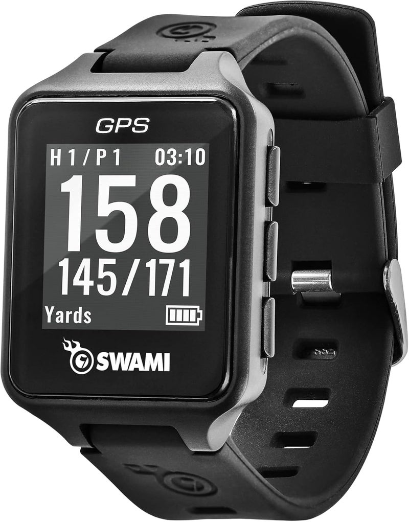 Izzo Golf Swami Golf GPS Watch, Black - Image 1