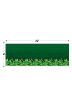 Beistle Jungle Foliage Wall Backdrops 4’ X 30’ Pack Of 2 Photo Backdrop Easy To Adhere Wall Covering Tropical Party Decorations Jungle Party Decorations Greenery Backdrop Party Decor  - Image 3