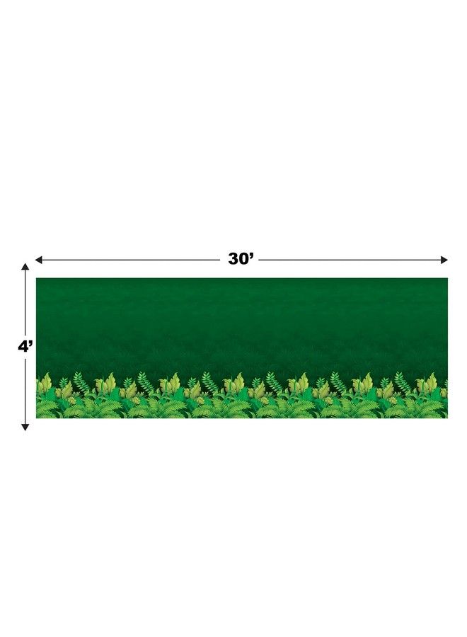 Beistle Jungle Foliage Wall Backdrops 4’ X 30’ Pack Of 2 Photo Backdrop Easy To Adhere Wall Covering Tropical Party Decorations Jungle Party Decorations Greenery Backdrop Party Decor - Image 3