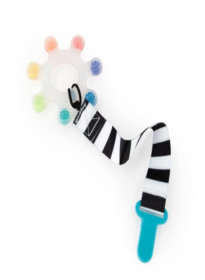 Sassy Rainbow Star Teether with Keeper | Textured Silicone Teether for Teething | Ages 3+ Months and Up - Image 5
