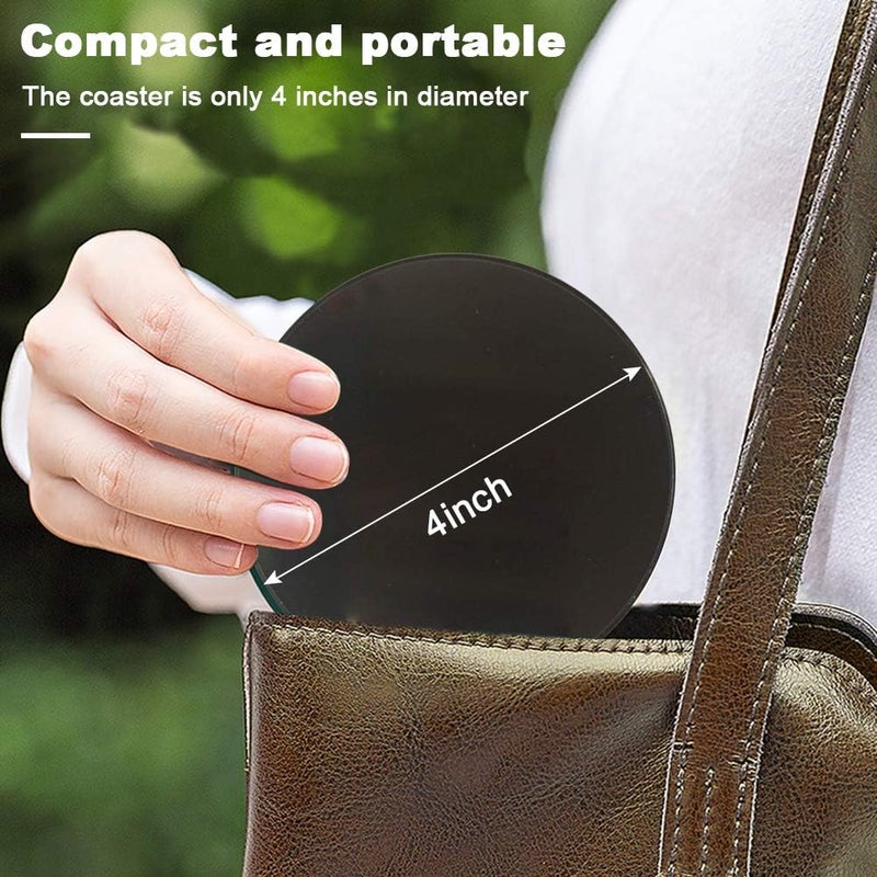 klarako 1 Piece USB Heating Coasters Mug Warmer Constant Warming Coaster with Switches Button for Office Home Tea Water Cocoa Milk Beverage Warming - Image 2