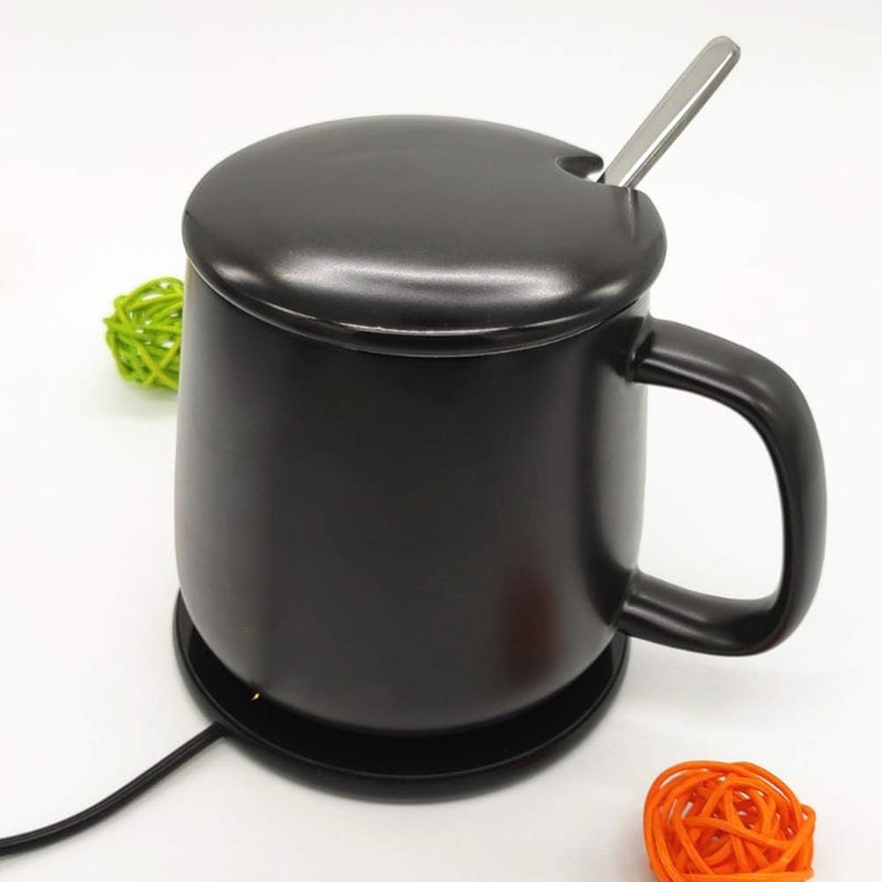 klarako 1 Piece USB Heating Coasters Mug Warmer Constant Warming Coaster with Switches Button for Office Home Tea Water Cocoa Milk Beverage Warming - Image 5