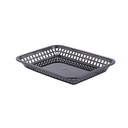 TableCraft 1079BK 11-3/4" Black Mas Grande Platter Basket - Pack of 12 - Image 3
