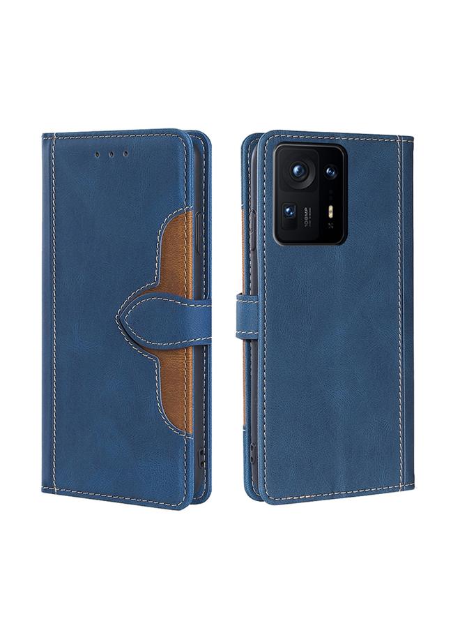 Case For Xiaomi Mix 4 Skin Feel Straw Hat Magnetic Buckle Horizontal Flip PU Leather Case with Holder & Card Slots & Wallet