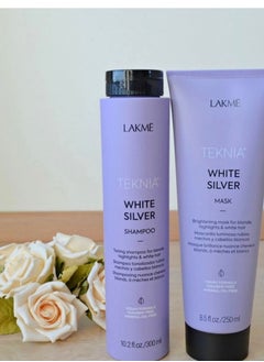 LAKME Teknia Silver White Shampoo and Mask for Gray and Oily Color Enhancer 250 ml 