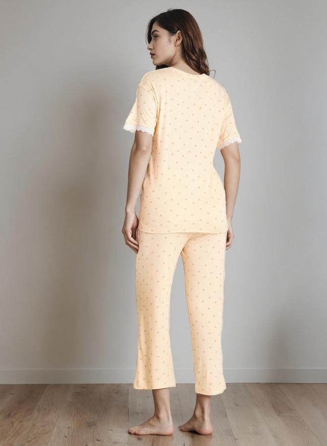 Splash FAV Printed T-shirt and Pyjama Set - Image 4