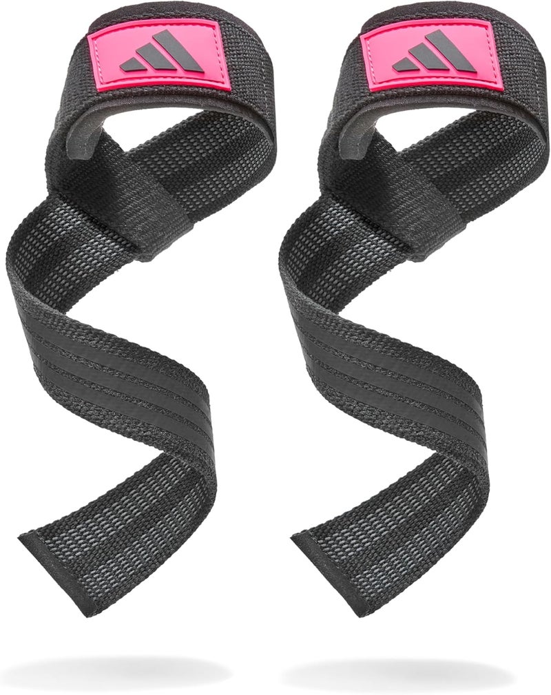 adidas Lifting Straps - Black/Pink - Image 1