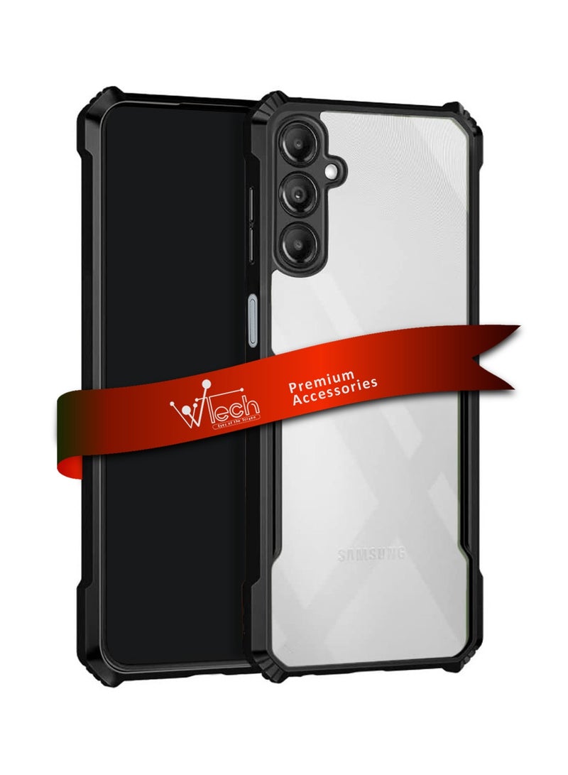 Wtech Samsung Galaxy A26 5G 2024 Hybrid TPU Silicone with Raised Armour Bumpers Slim Case Cover - Black - Image 1