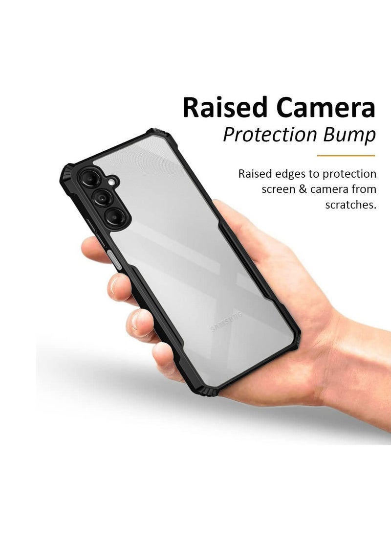 Wtech Samsung Galaxy A26 5G 2024 Hybrid TPU Silicone with Raised Armour Bumpers Slim Case Cover - Black - Image 3