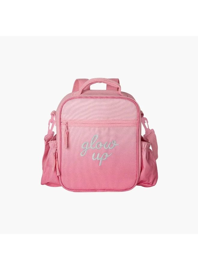 Citron Lunch Bag-Glow Up-1 Cmprt-Square (Rpet) Pink \ 21X10X25.5