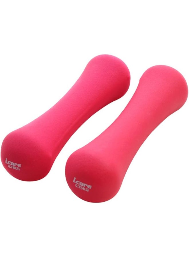 Joerex I Care Bone Shape Dumbell Pink Jbo50507 0.75 @ Fs - Image 1