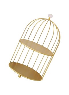 silvercnc Cake Stand 2 Tiered Serving Stand Bird Cage Dessert Display Pastry Candy Plate for Wedding Party Birthday Baby Shower Celebrations