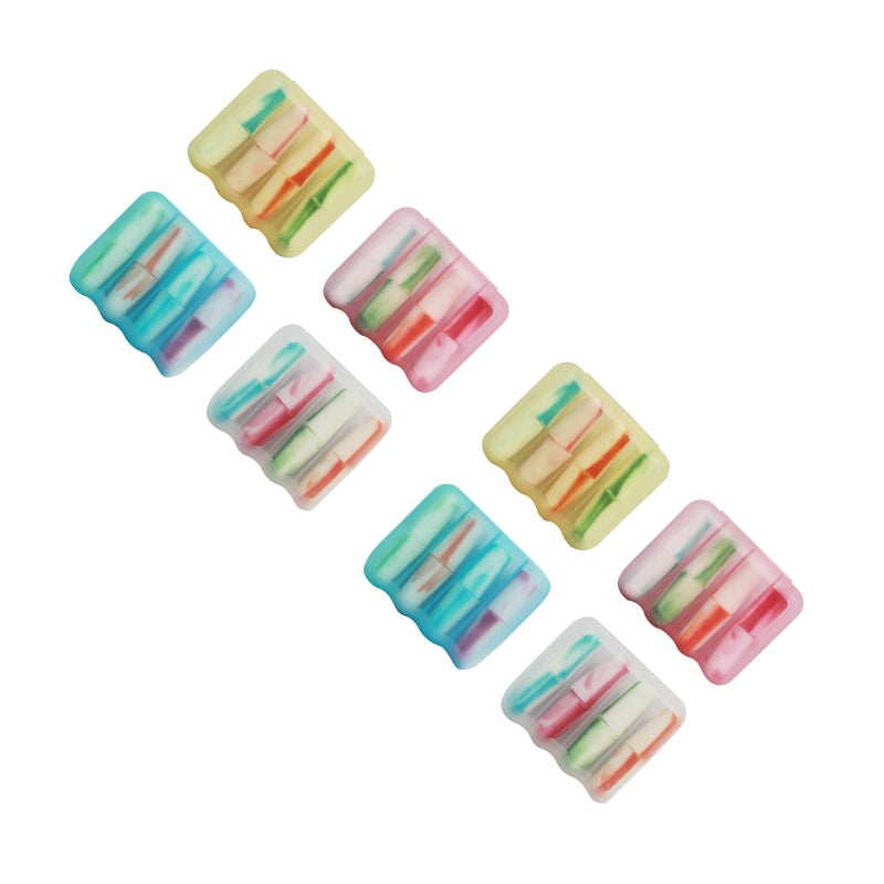 8 Pcs Anti-noise Mute Ear Protector Noise Sleeping Learning Noise Reduction Ear Plug (Mixed Color) - Image 1