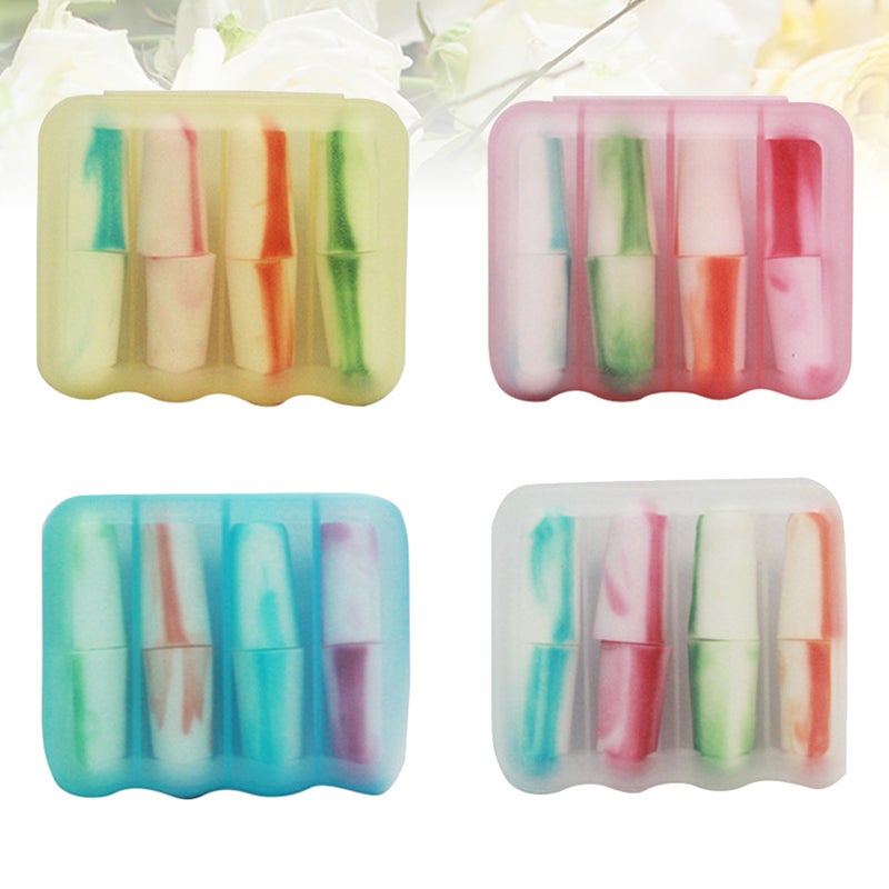 8 Pcs Anti-noise Mute Ear Protector Noise Sleeping Learning Noise Reduction Ear Plug (Mixed Color) - Image 5