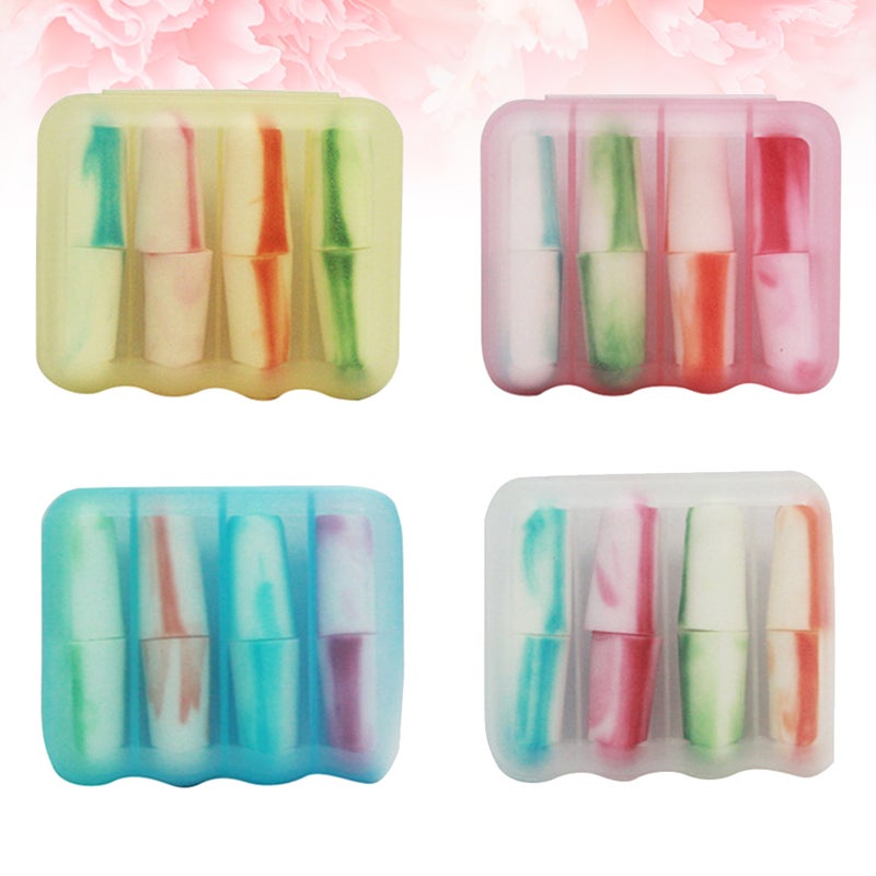 8 Pcs Anti-noise Mute Ear Protector Noise Sleeping Learning Noise Reduction Ear Plug (Mixed Color) - Image 4