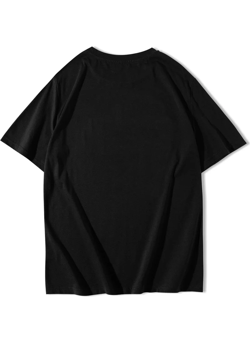 بي ار زد كولكشن Oversize Scorpion Crystal Stone Printed T-Shirt