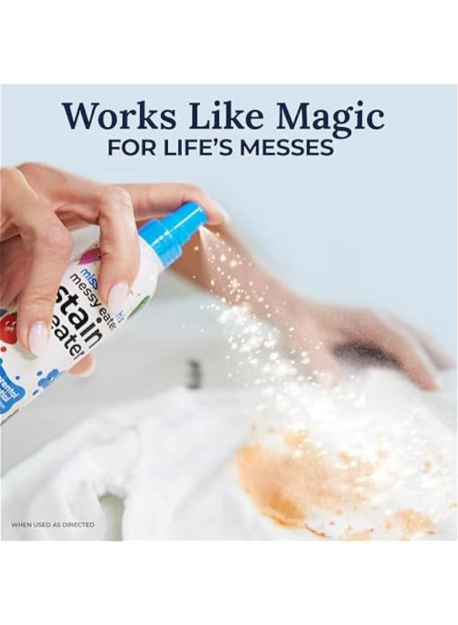 Messy Eater Stain Treater Spray - 4oz Stain Remover - Newborn & Baby Essentials - No Dry Cleaning Food, Grease, Coffee Off Laundry, Underwear, Fabric  - Image 2