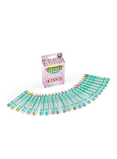 Crayola Pastel Crayons, 24 Colors