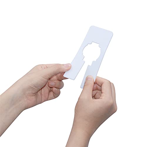 Vantasii 30 PCS Rectangular White Plastic Closet Dividers with a Bonus Marker, Writable and Reusable for Sorting Clothing Size, Color, Size 2” x 5.4’’(Inner Diameter 1.38”) - Image 4