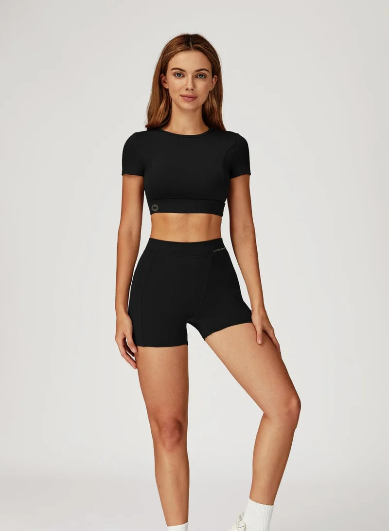 KAWN.YOGA Round Neck Crop Top