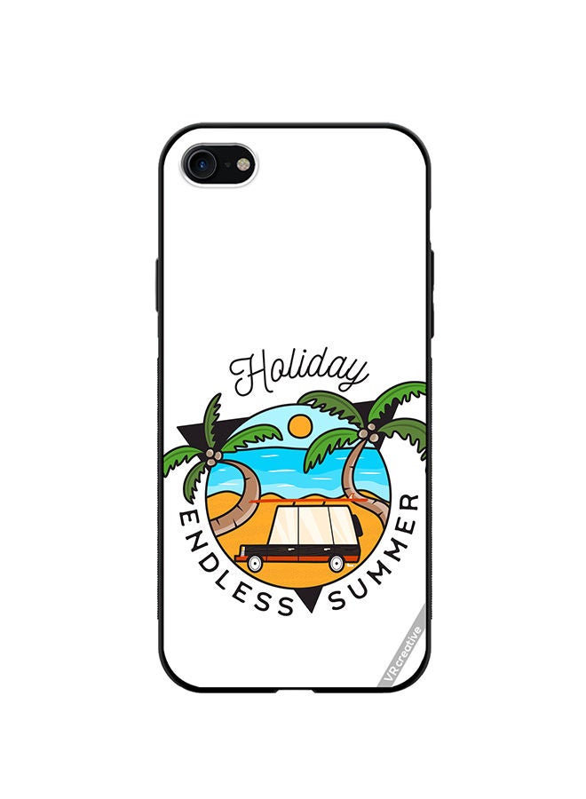 VR CREATIVE Protective Case Cover For Apple iPhone SE (2022) Endless Summer Design Multicolour - Image 1