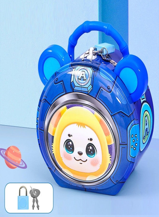 SQUICKLE Cute Cartoon Creative Portable Piggy Bank | Money Saving Box with Combination Lock | Mini Coin Bank Gifts for Boys and Girls, Best Return Gifts for Kids (Pack of 1) (Kitty) - Image 5