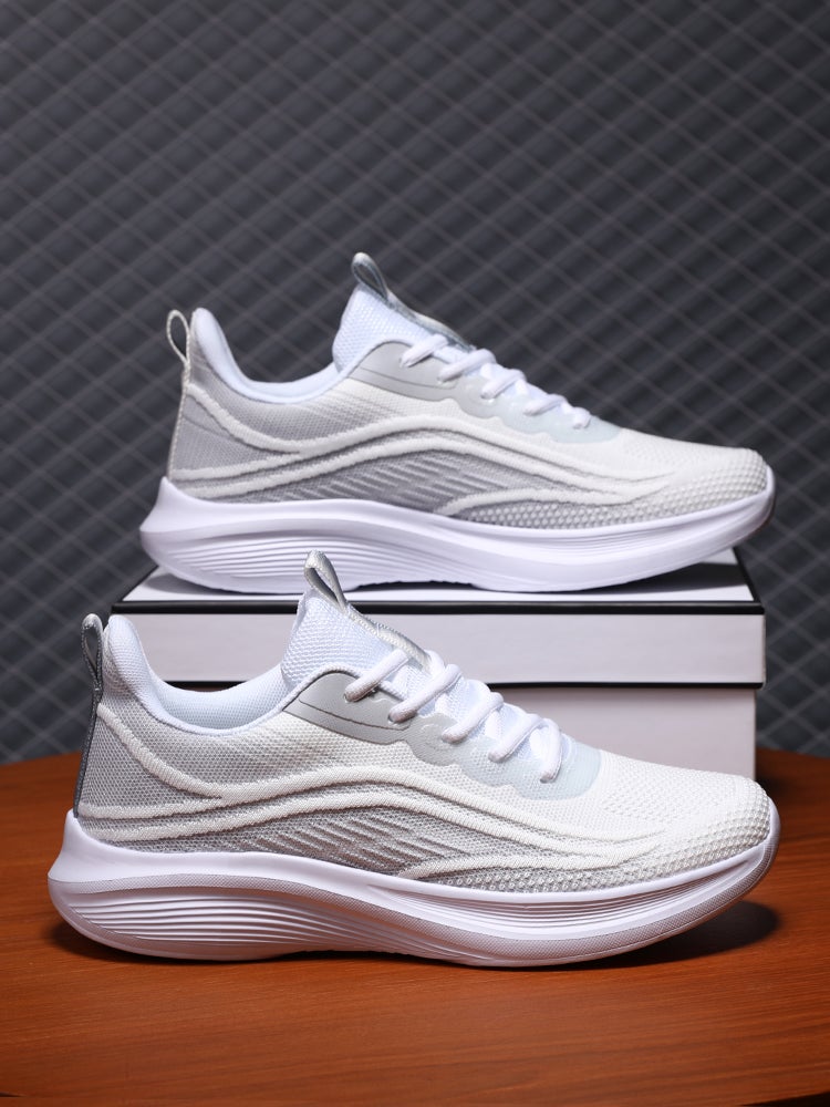 Men'S Shoes Autumn New Mesh Breathable Sneaker Men'S Soft Sole Shock Absorbing Running Shoes Junior Boys Thick Sole - Image 3