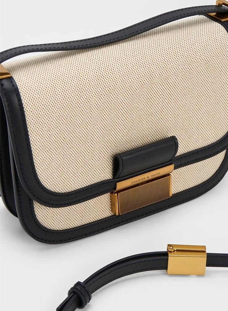 Charles & Keith Charlot Canvas Crossbody Bag - Image 3