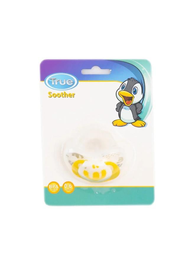 True Silicone Soother 0-6m – Yellow - Image 1