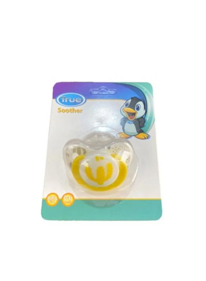 True Silicone Soother 0-6m – Yellow - Image 2