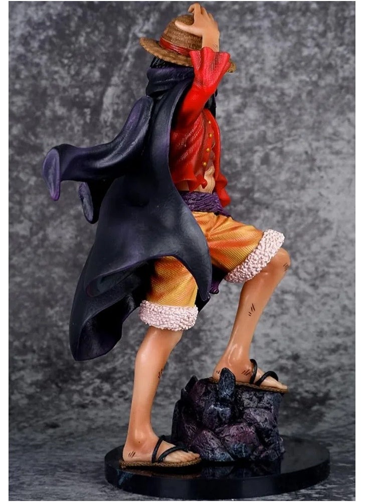 Generic - Action Figure Monkey D Luffy Sculpture Four Emperors Yonko Realistic Collectible Character Model Ornaments Statue, Multicolor - Image 1